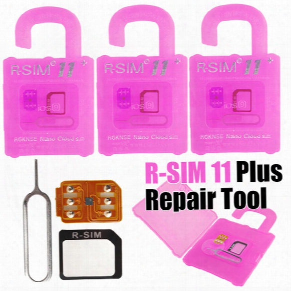 R Sim 11+ Unlocking Card Rsim 11 Plus Ios10.x Lte 4g Smart Cloud Card For Iphone 7/6/6s/5 With Plastic Package