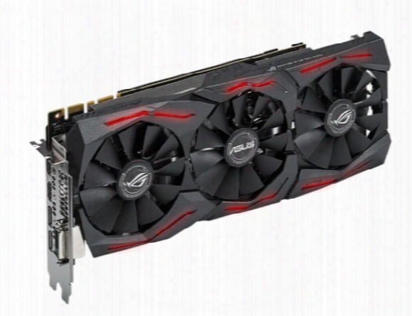 Rog-strix-gtx1080-o8g-11gbps Rog Strix Geforce Gtx 1080 8gb 11gbps Oc Edition With Aura Sync Lighting Vr Ready Hdmi Gpu Gaming Graphics Card