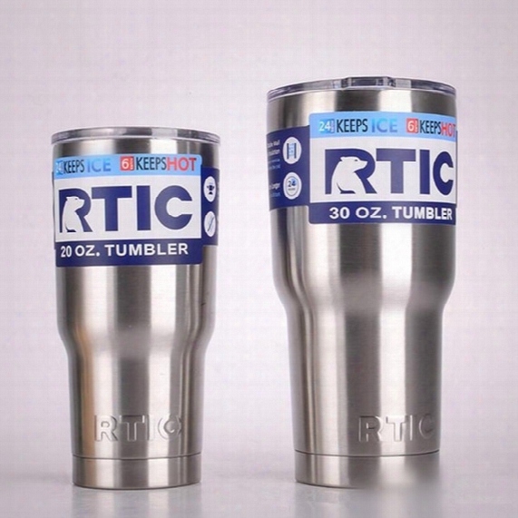 Rtic Cups 20oz 30oz Large Capacity Mug Tumbler Car Beer Cups Stainless Steel Vacuum Double Vacuum Insulation Wall Water Cups Ooa2114