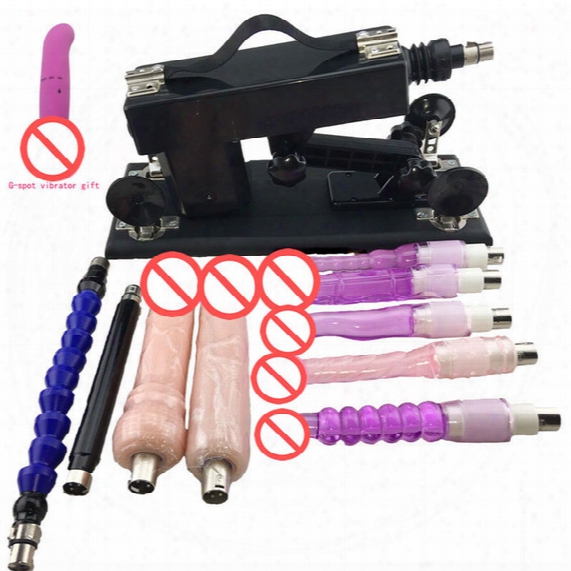 Sex Toys Automatic Sex Machine For Men And Women With Many Dildo, 6 Cm Retractable Adjustable Speeds Love Machines