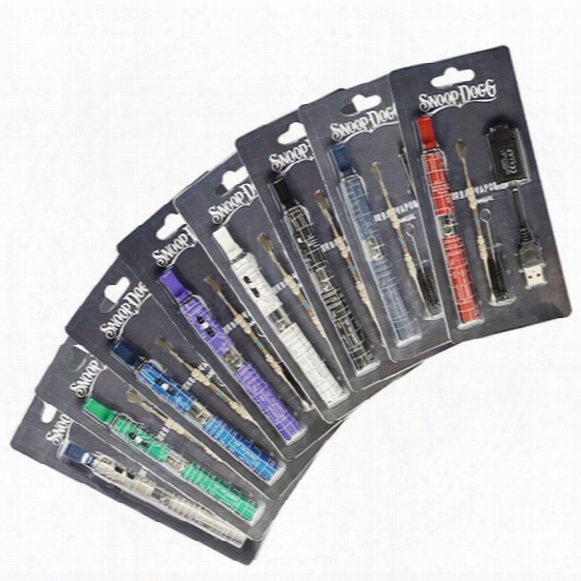 Snoop Dogg Blister Card Packing Pack Herbal Dry Herb Vaporizer Pen Vape Starter Kit Kits Tank E Cigs Coil Coils Smoking Round Blue