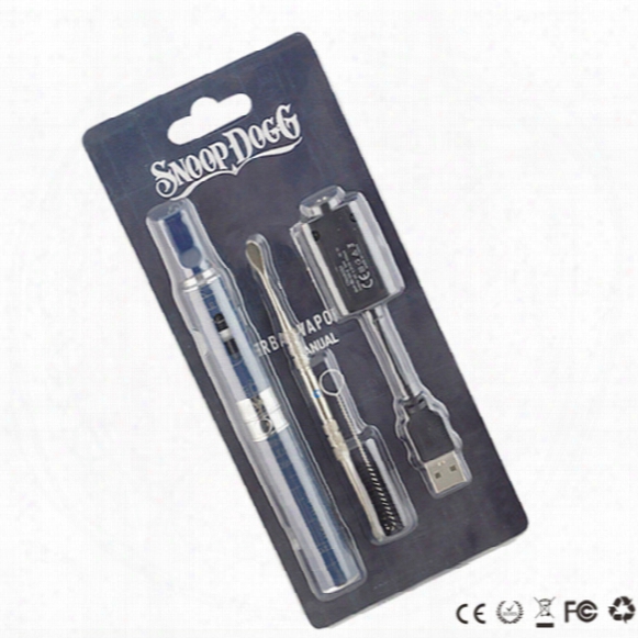 Snoop Dogg Blister Kits Vaporizer Dry Herb Wax Atomizer E Cigarettes E Cig 650mah Battery Herbal Vape Mods