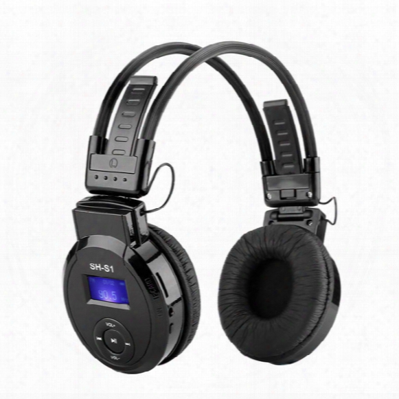 Sports Folding Headphones Mp3 Player With Lcd Screen Support Mirco Sd Card Play,fm Radio Wireless Music Earphone On-ear Foldable Mp3 Headset