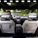 10.1inch touch screen Car DVD player for clip-on headrest with controller dvd and game function black