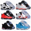 Free Shipping 2016 air retro 6 cheap basketball shoes Olympic red black Infrared Carmine Sneaker Sport Shoe For Online Sale size 8 - 13