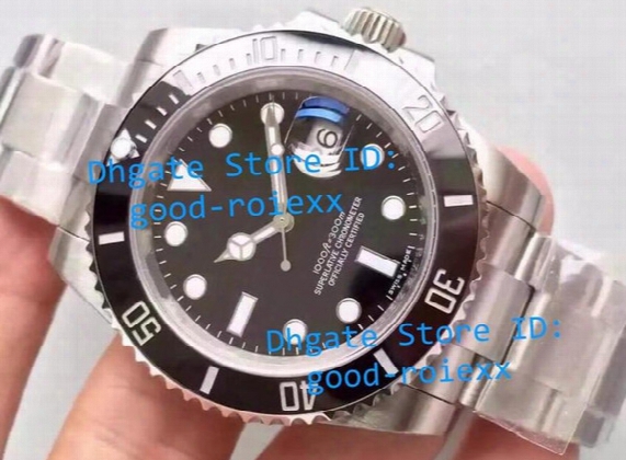 Top Noob Factory V7 Version Mens Automatic Eta 3135 Watch Men Black Ceramic Bezel Luminous Calendar Sapphire Sport Dive Swiss Steel Watches