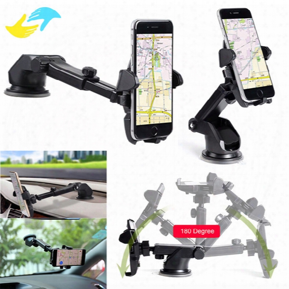 Universal Mobile Car Phone Holder 360 Degree Adjustable Window Windshield Dashboard Holder Stand For All Cellphone Gps Holders