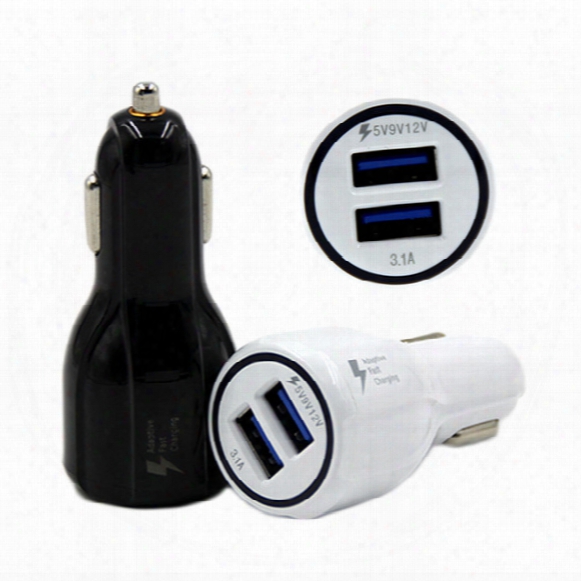 Universal Qc 3.0 Fast Car Charger 2 Port Car Charger 2a Quick Dual Usb Adaptive Because Of Samsung S8 Galaxy S7 Smart Phone