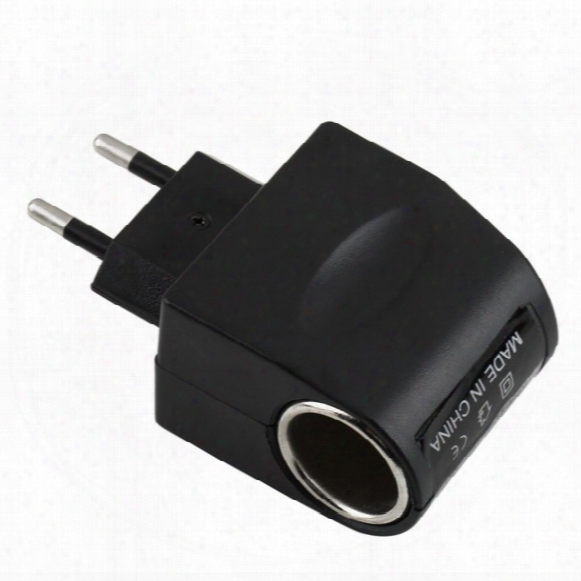Us/eu Ac/dc Ee4104 110v-220v Ac To 12v Dc Eu Car Power Adapter Converter Household Car Cigarette Lighter Socket Power Charger Hot Selling