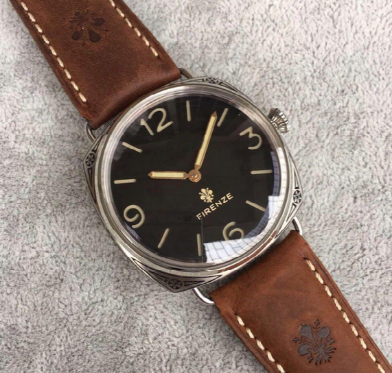 Wholesale - Aaa Luxury Top Quality Firenze Pam 672 Beautiful Case Best Edition P.3000 Automatic Movement Mens Super Clone Sports Watch