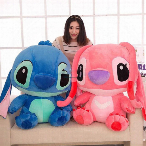 100cm Japan Anime Stitch Toy Huge Soft Plush Cartoon Stitch Pillow Doll Kids Present Gift Free Shipping
