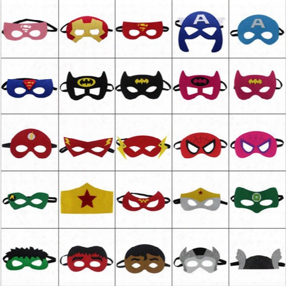 103 Designs Halloween Cosplay Mask 2 Layer Cartoon Felt Masks Eye Shade Costume Party Masquerade Eye Mask Children Kid Performance Gift Mask