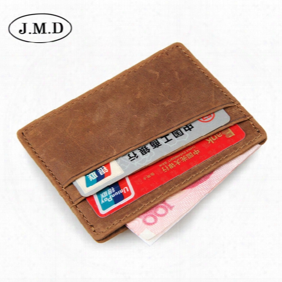 10pcs/lot J.m.d Leather Coin Purse Cards Holder Simple Small Wallets Rfid Shielding Credit Package For Men 8101