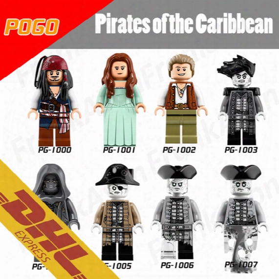 120pcs/lot Pirates Of The Caribbean 71042 Minifig Jack Sparrow Carina Henry Salazar Lesaro Barbossa Figure Mini Building Blocks Figures