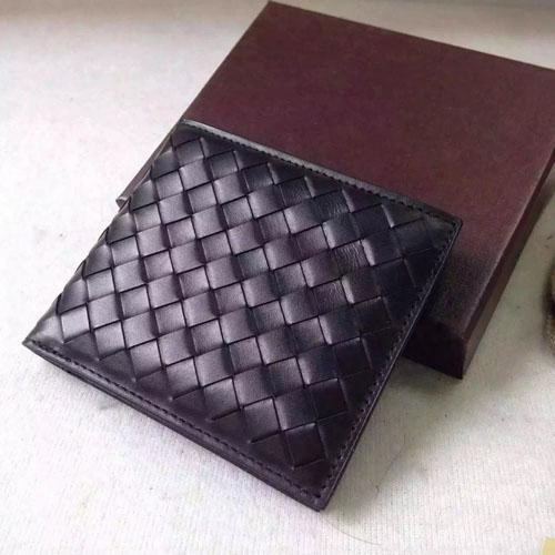 2016 Knitting Men's Short Wallets Famous Designer Brand Luxury Men Bi-fold Card Holder Purse Genuine Leather Suit Wallet With Coin Pocket