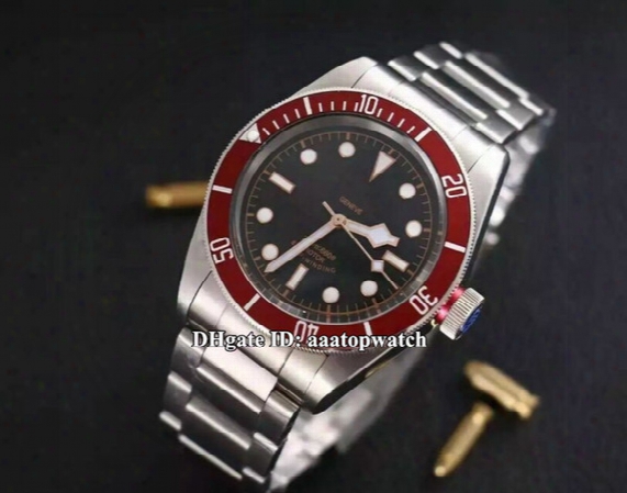 2017 Hot Selling! New Luxury High Quality Black Bay Mens Watch 41mm 79220b 79220r Automatic Mechanical Mens Stainless Steel Strap Watch