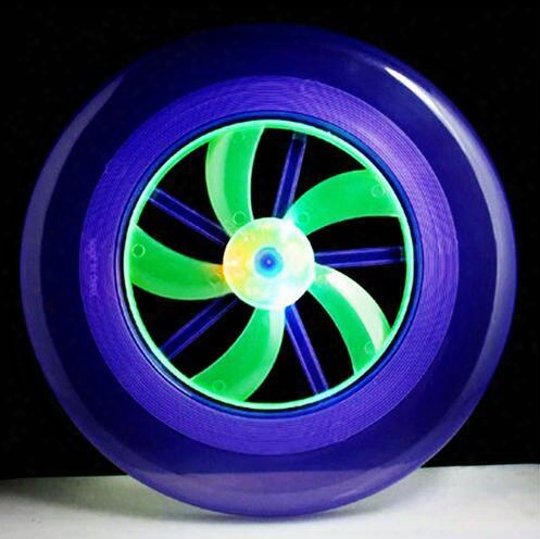 20pcs/lot Flying Disk Arrow Colorful Spin Led Light Outdoor Toy Flying Saucer Disc Frisbee Ufo Kid Toy Yh373