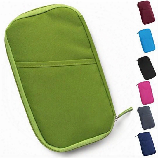 20x Candy Color Travel Passport Credit Id Card Holder Cash Wallet Organizer Bag Purse Wallet Fashion