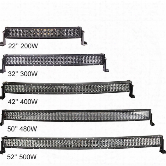 22'' 32'' 42'' 50'' 52'' Dual Row Curved Led Work Light Bar Combo 4d Led Offroad Car Atv 4wd Bus 4x4 Boat Driving Headlight Bar