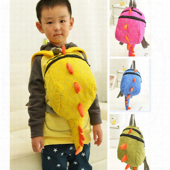 Baby Kids Dinosaur Backpack Bags Children Boys Girls Animal Cartoon Schoolbag Shoulder Bags 4colors W21cm H26cm Px-b27
