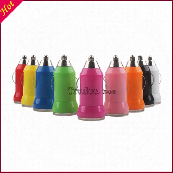 Bullet Usb Mini Car Charger Portable Chargers Universal Chargers For Apple Iphone Ipad Samsung Galaxy Nokia Sony Huawei All Smartphone