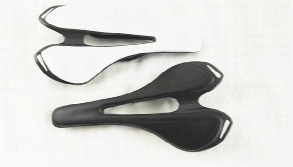 Carbon Bike Saddle Toupe Leather Saddle Black And White Bicycle Carbon Saddle Free Shipping Super Light Weight 123g