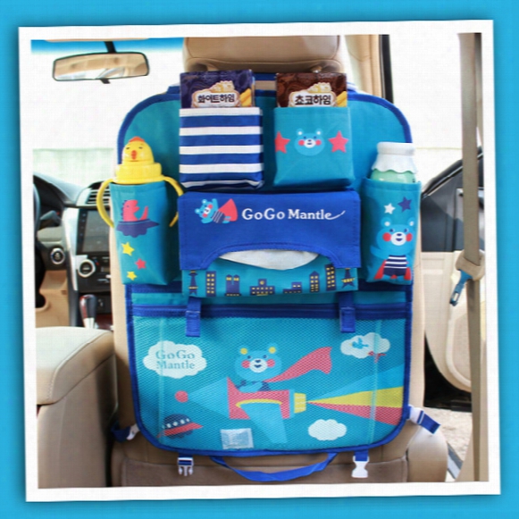 Carfoon Cute Car Organizer Car Seat Hanging Bag Car Storage Finishing Children&#039;s Articles Are Summarized Items Set The Bag