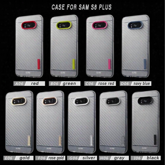Cellphone Cases For Samsung Galaxy S8 Plus Cover S8+ Sm-g955 6.2 Inch Cell Phone Bags Housing Tpu Carbon Fiber Texture Protective Cover