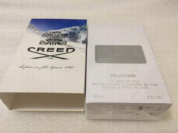 Creed Perfume Sliver Mountain Water For Men Cologne 120ml With Long Lasting Time Good Smell Free Shipping