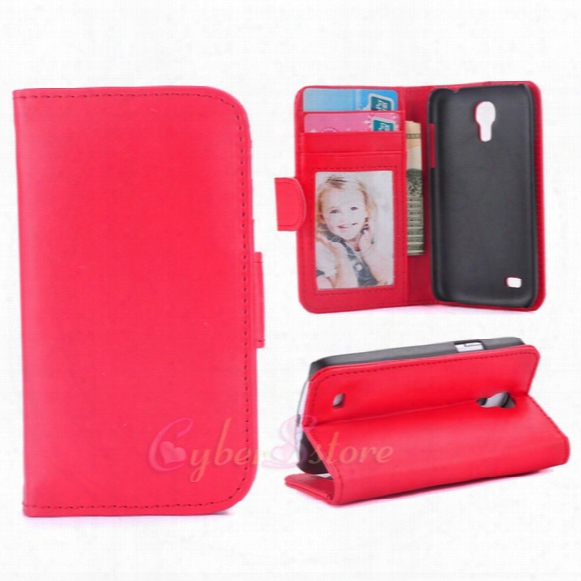 For Galaxy S7 Edge S3 S4 S5 Mini Wallet Leather Case Photo Frame Flip Cover Stand With Card Holdeer For Samsung I8190 I9190