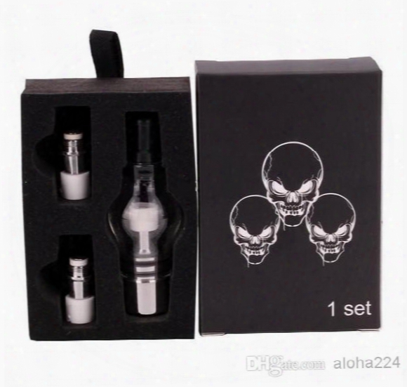 Glass Globes Atomizer With Exchange 2 Core Head Colorful Cartomizer Tank For Wax Dry Herb Clearomizer Pyrex For Electronic Cigarette Dhl/ems