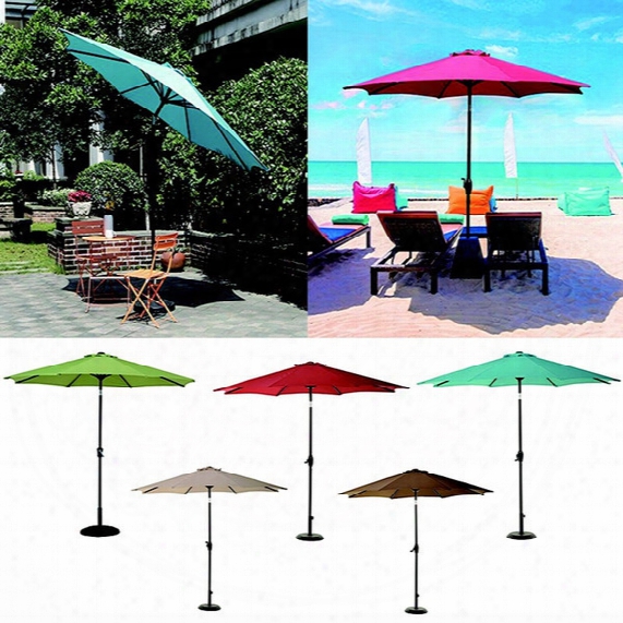 Home & Garden Garden Buildings Aluminum Market Umbrella With Auto Tilt And Crank Popular Patio Swim Pool Tent And Outdoor Shade Umbrellas