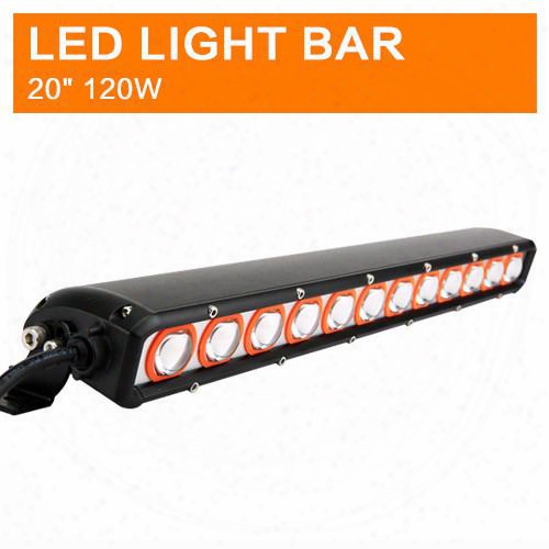Mind Factory Outlet 4x4 Offroad Led Light Bar 20inch 120w 10-30v ,amberlight Wholesale Military Grade Quality Best In The World Highlight