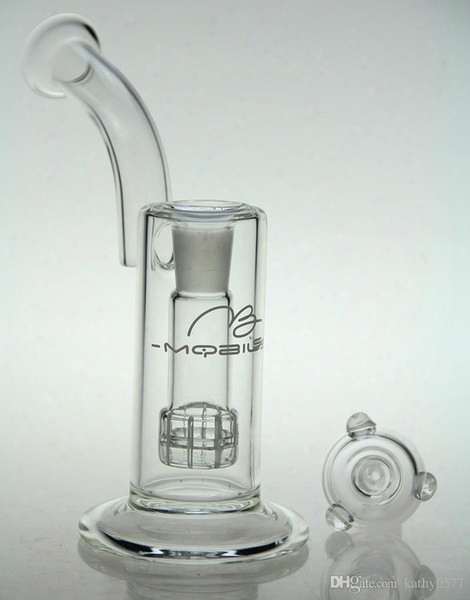New Mobius Matrix Sidecar Glass Bong Birdcage Perc Glass Pipe Thick Glass Smoking Pips Joint Size 18.8mm