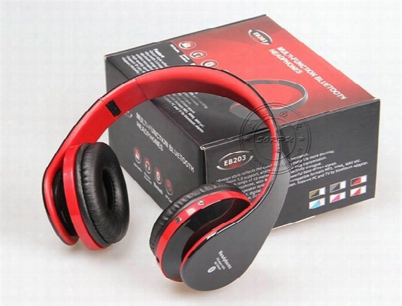 Sorpu Eb203 Hifi Deep Bass Wireless Stereo Bluetooth Headphone Noise Cancelling Headset With Mic, Support Tf Card, Fm Radio