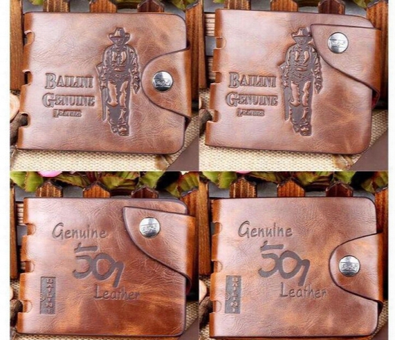 Spring High Quality Brand New Mens Leather Wallet Pockets Card Clutch Center Bifold Purse For Men/women 12pcs Free Shipping