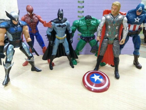 The Avengers Set Of 6 Marvel Hero Captain Iron Man The Hulk 7&quot; Action Figure Doll Toys Movie Cartoon