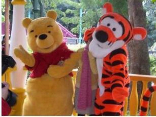 Tigger, Winnie The Pooh Get Cartoon Christmas, The Activities Of Mascot Costume Free Shipping
