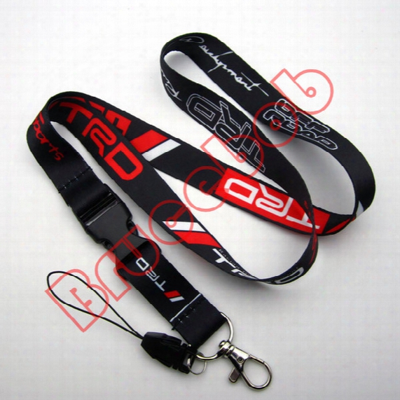 Trd Racing Development Sport Lanyard Neck Cell Phone Key Chain Strap Rope For Gt86 Rav4 Fr-s