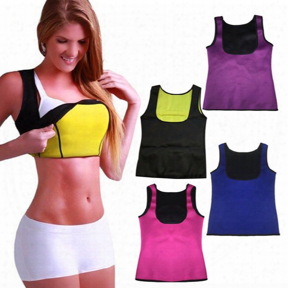 Women Neoprene Breast Care Abdomen Fat Burning Fitness Body Girly Stretch Yuga Exercise Vest Hot Slimming Shaper Top