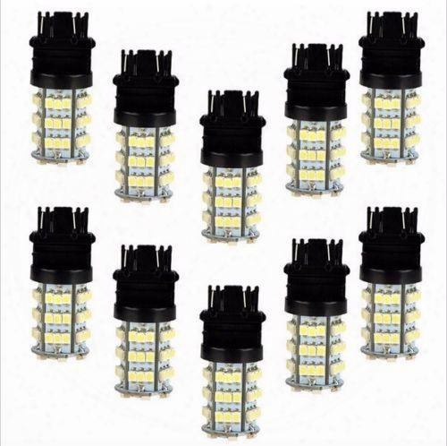 10x 3156 3157 6000k Xenon White Reverse Lights / Tail 54smd Led Car Light Bulbs 5cm White 12v Car Bulbs