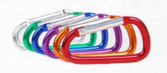 200pcs/lot Carabiner Durable Climbing Hook Aluminum Camping Accessory Fit For Outdoor Sports