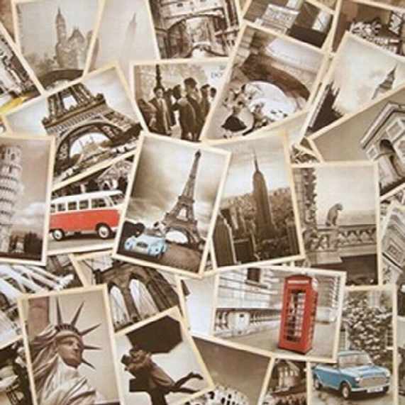 2015 Arts, Crafts & Gifts Free Shipping Famous Building Vintage Style Poster Memory Postcard Set Arts And Crafts