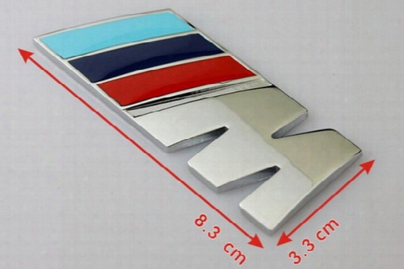20pcs Abs M Car Badge Emblem Tech Badge M Power Sport Hood Boot Rear 3d Sticker Blue/dark Blue/red Free Shipping