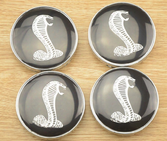 20pcs High Quality 60mm Mustang Cobra Shelby Logo Car Wheel Center Hub Cap Auto Badge Emblem Covers Styling