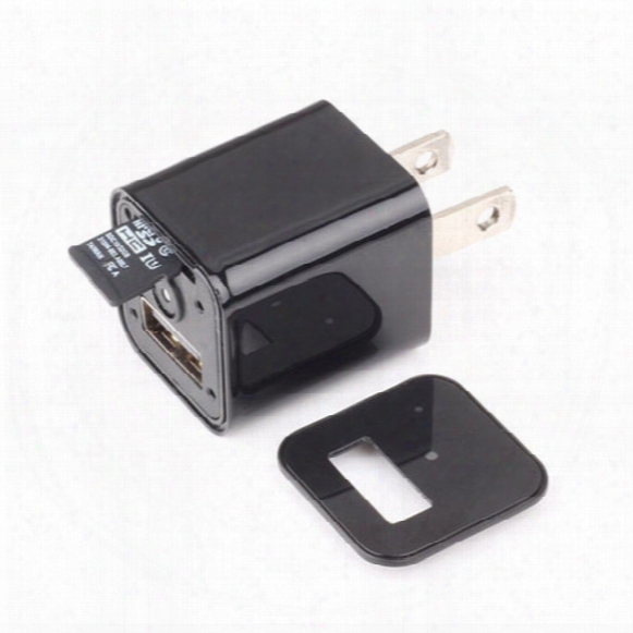32gb Hd 1080 Usb Charger Spy Camera Dvr Us Eu Ac Adapter Plug Camera Mini Dv Hidden Video Recording While Charging Support Tf Card M1s