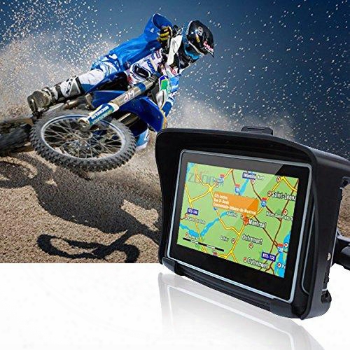 4.3&quot;waterproof Ipx7 Motorcycle Gps Navigation Moto Navigator With Fm Bluetooth 8g Flash Prolech Mt-4302b Gps Motorcycle