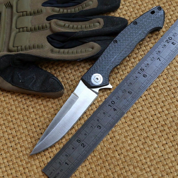 A Dai Koordinal Zt0999 Tactical Flipper Knives S35vn Blade Steel Carbon Fiber+titanium Handle Folding Blade Knife Camping Knife