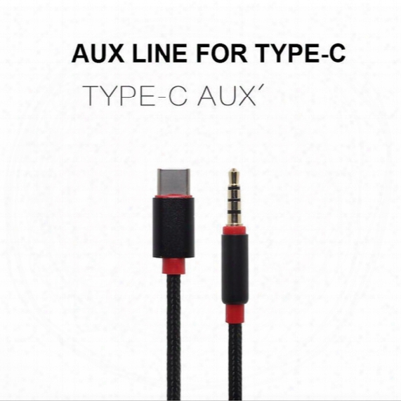 Audio Cable Type-c Converte To 3.5mm Metal Audio Cable Car Audio Headphone Cable For Samsug S8 Lg G5