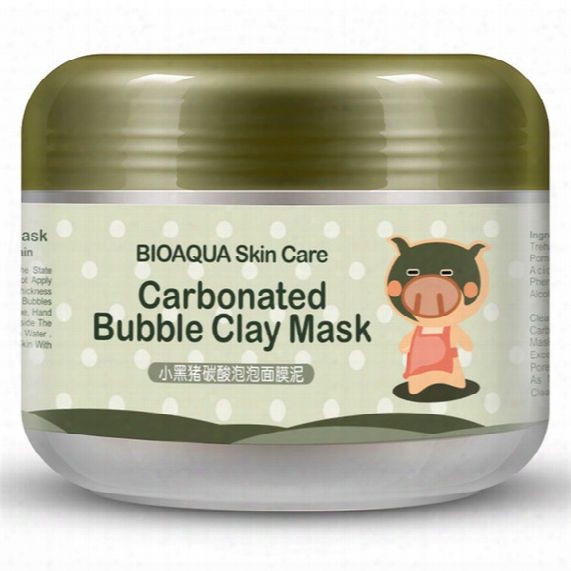 Bioaqua Carbonated Bubble Clay Mask 100g Moisturizing Replenishment Facial Mask Deep Cleansing Moisturizing Skin Care Free Shipping